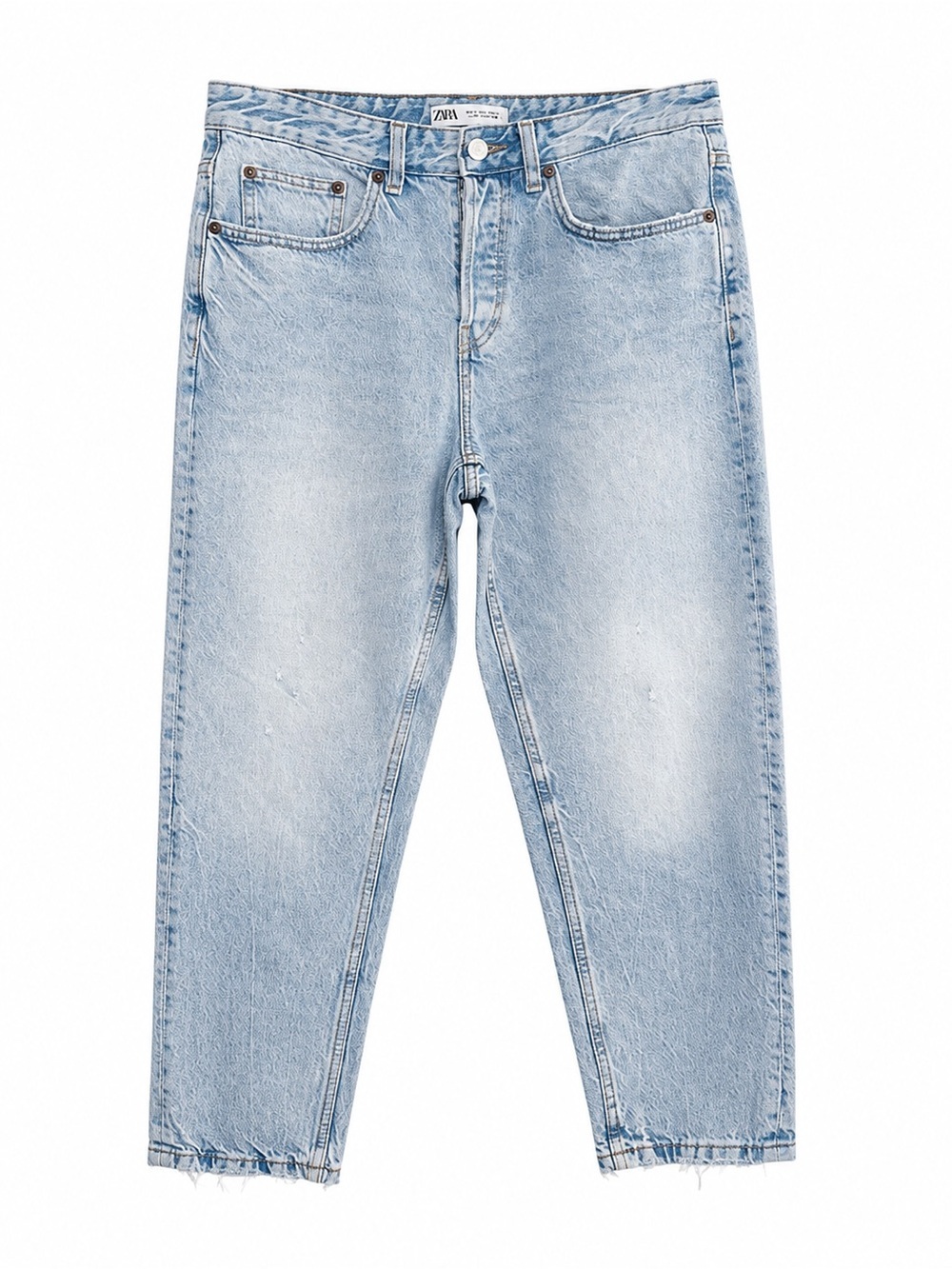 Zara Women’s 100% Cotton Light Wash Straight Leg Jeans Size 31
